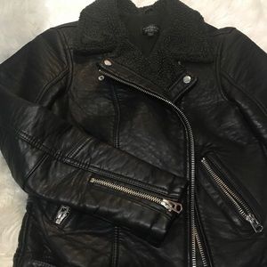 TOPSHOP Faux Leather Jacket
